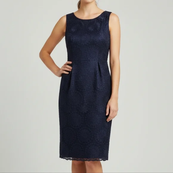 Boden Embroidered Organza Lace Dress - Women's Size 12 - Picture 1 of 16